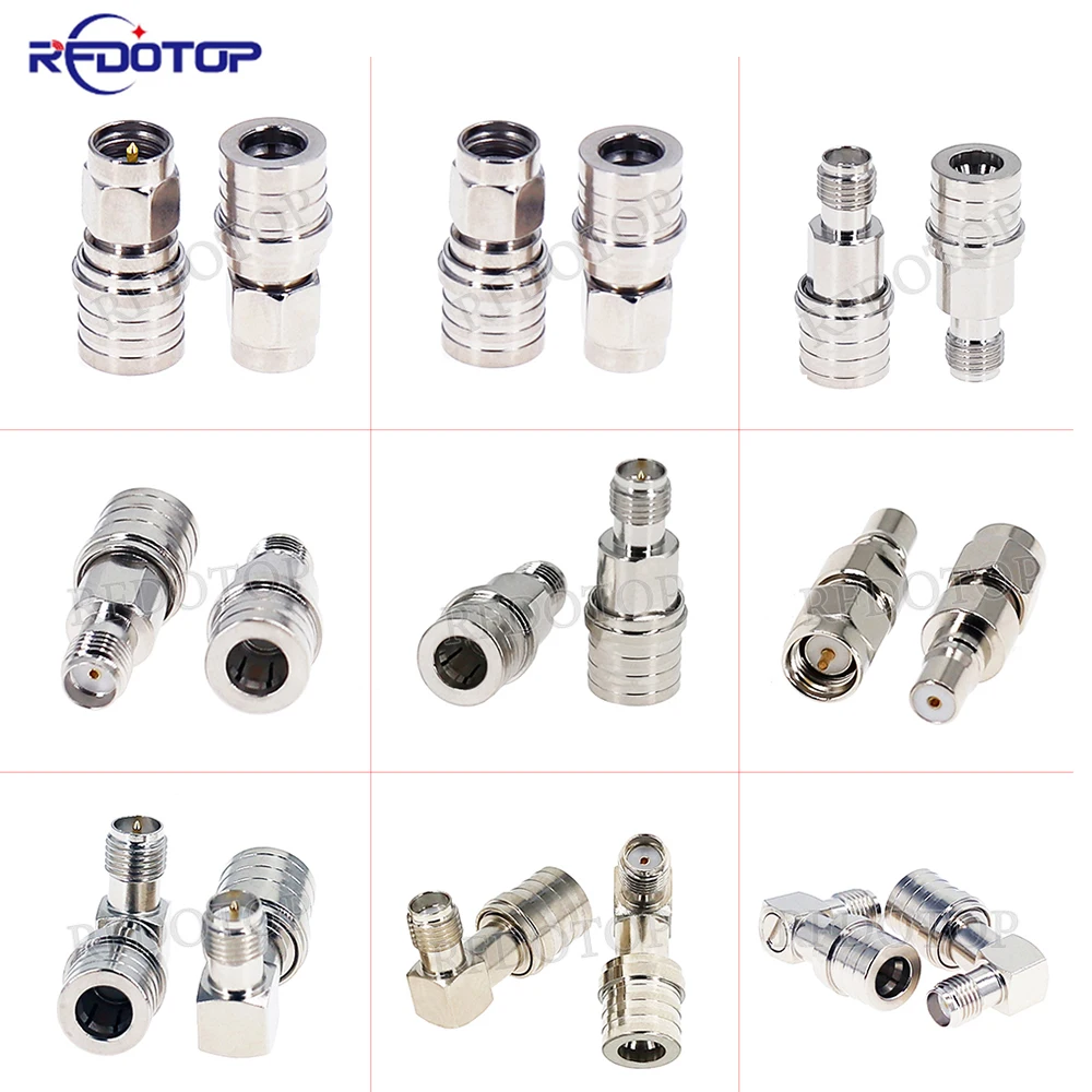 

1Pcs QMA Male Female to RP-SMA / SMA Male Female Straight / Right Angle Adaptor 50 Ohm RF Coaxial Converter Connector