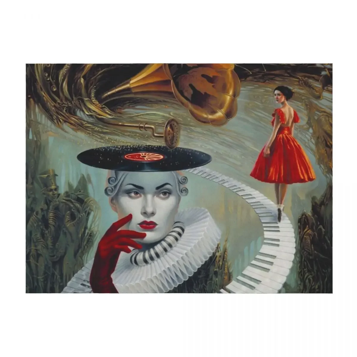 

My Pet Arts: Michael Cheval b.1966 , sounding silence Throw Blanket For Sofa Thin Heavy Custom Sleeping Bag Blankets