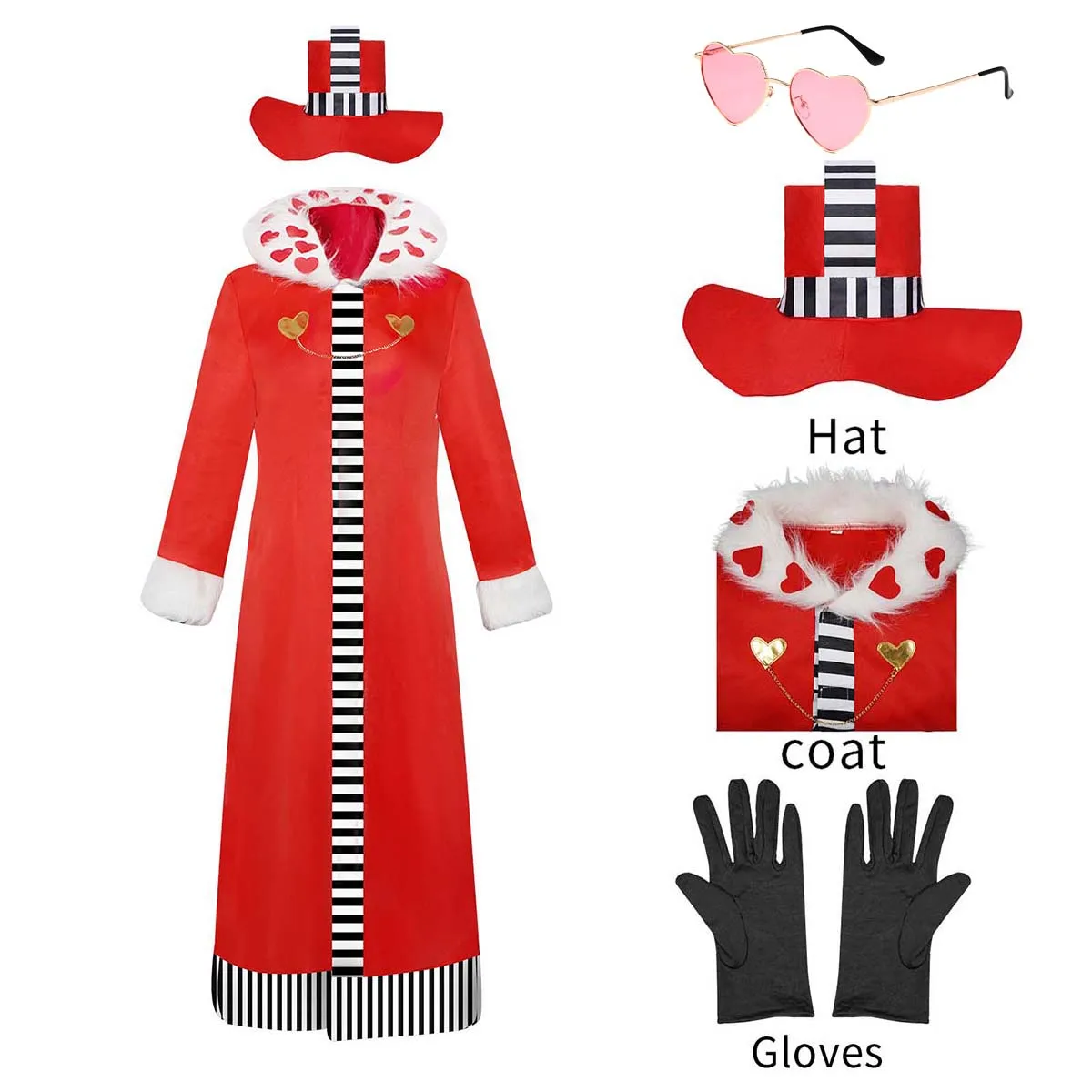 Halloween Party Disguise Adult Men Valentino Anime Hazbin Cosplay Costume