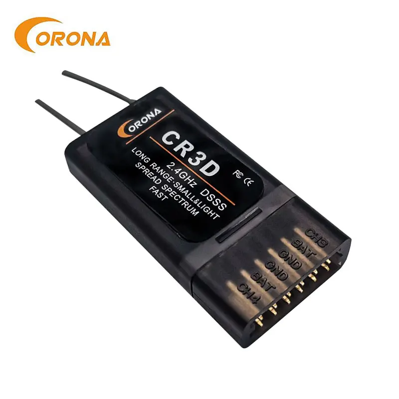 CT3F 2.4GHz DSSS 3-Channel RF Module with CR3D Receiver for Futaba 3PM 3PK Hitec Transmitter - RC Helicopters Car Control