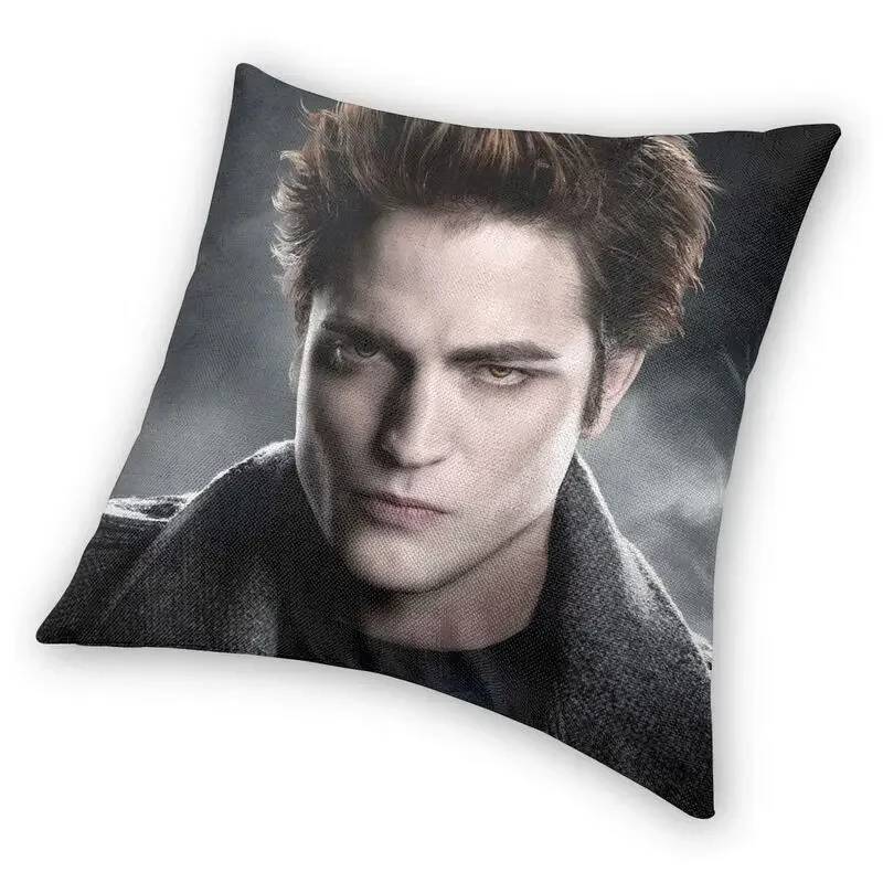 The Twilight Saga Robert Pattinson Cushion Cover Print Edward Cullen Throw Pillow Case for Car Cool Pillowcase Home Decoration