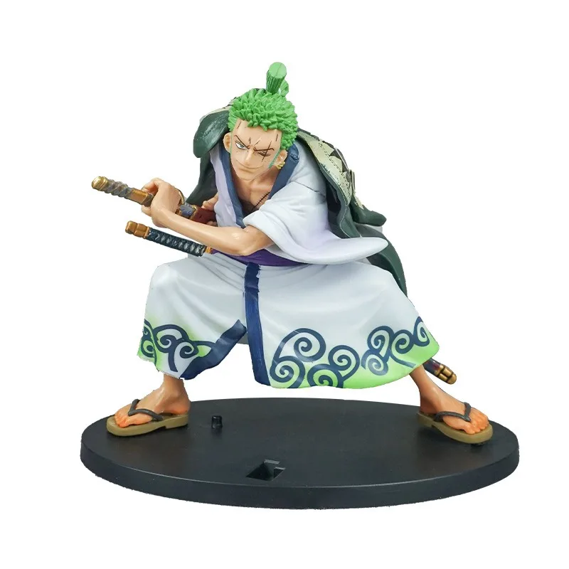 Figura de Anime de una pieza, figuras de acción de Roronoa Zoro, modelo de muñeca, juguetes, estatua, colección, adorno de habitación, regalos de cumpleaños para niños