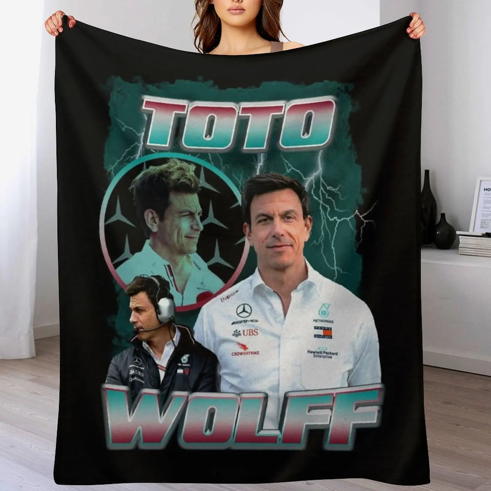 Toto Wolff 80 Vintage Bootleg Throw Blanket Hair for babies Shaggy Heavy Blankets