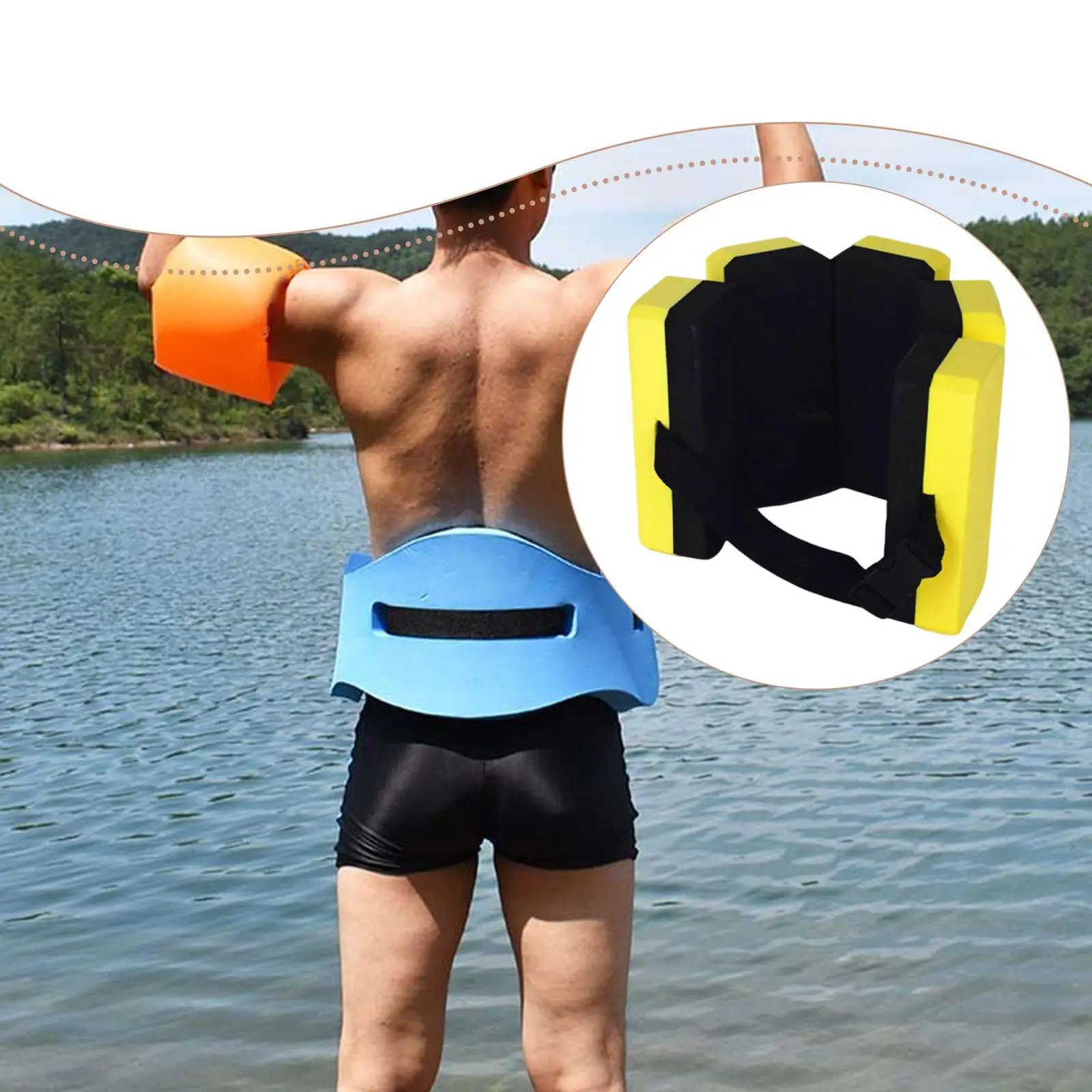 

Ремень для плавания, устройство для водного аэробики, легкие регулируемые тренировки из ЭВА