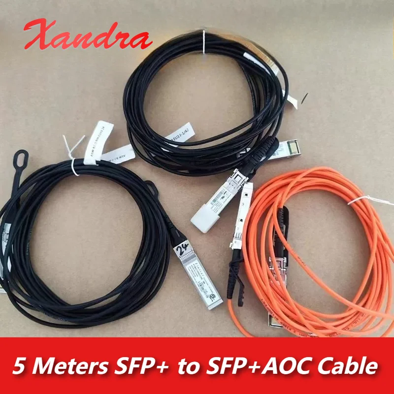 5 Meters 10Gb SFP+ to SFP+AOC OM2 LSZH 10GBASE Active Optical SFP Cable(AOC) for Cisco MikroTik Ubiquiti Etc Switch Fiber Optic