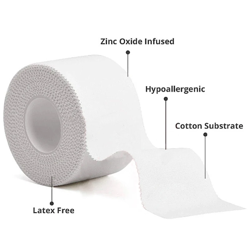 1Roll Sports Bandage White Protective Cotton Fixation Tape Tooth Edge Cotton White Patch Tape Sport Equipment