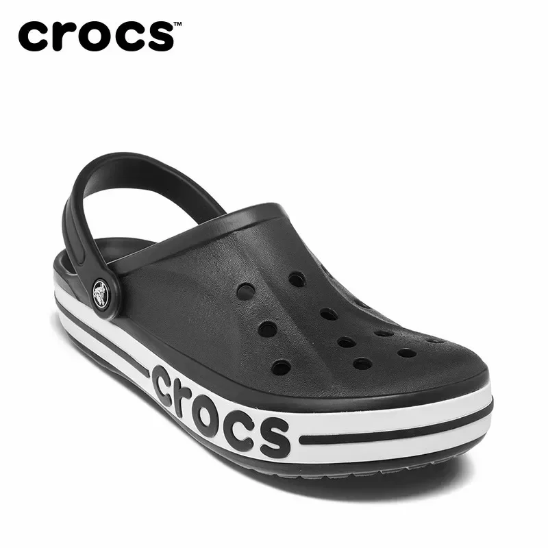 Crocs Classic Clog with Logo Band Casual Sandals Unisex Closed-Toe Slip-Ons Outdoor Slippers Unisex Breathable Beach Shoes