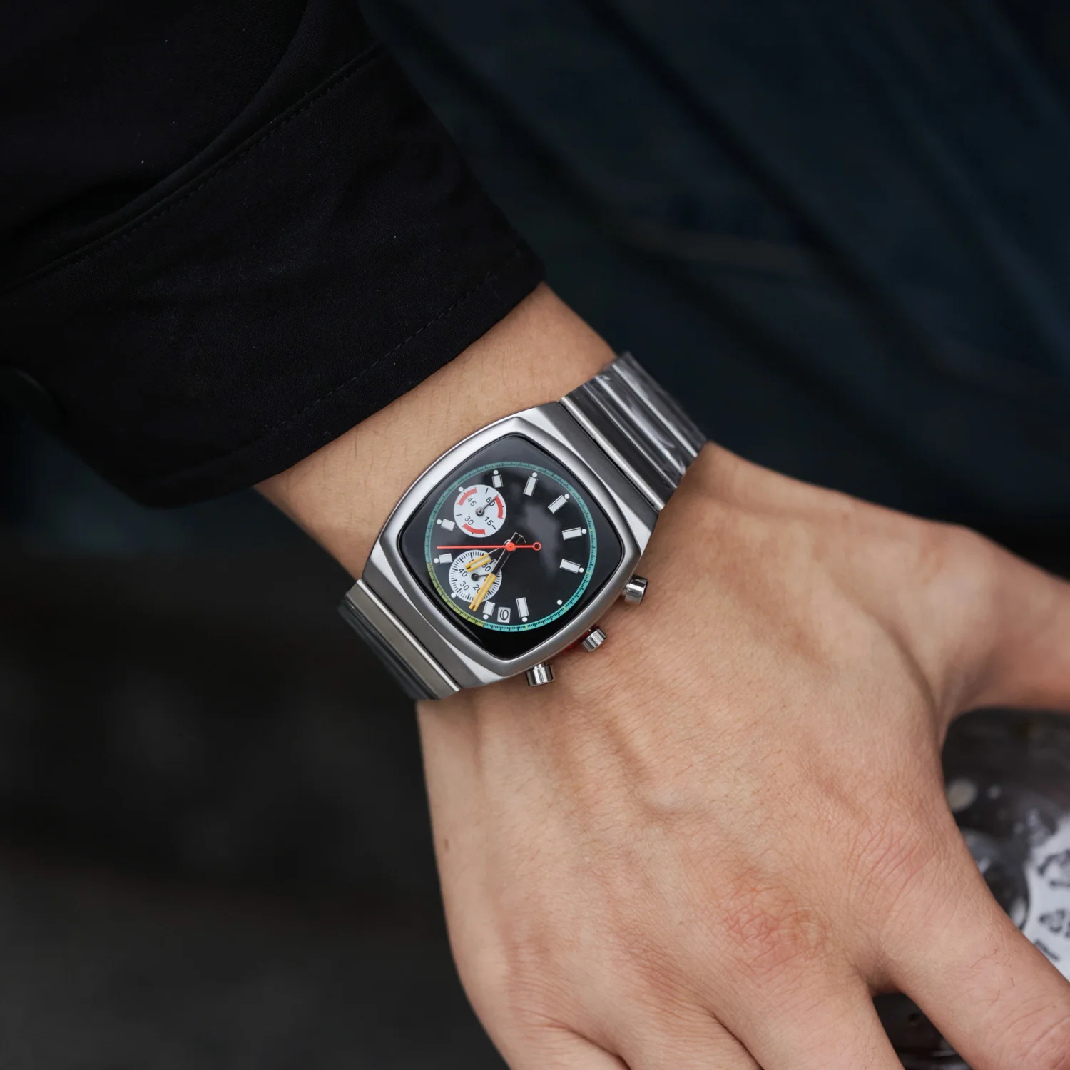 CILOA relojes cuadrados para hombre, retro, automático, steeldive, cuarzo, electrónica inoxidable, lujo masculino, nuevo en reloj para hombre