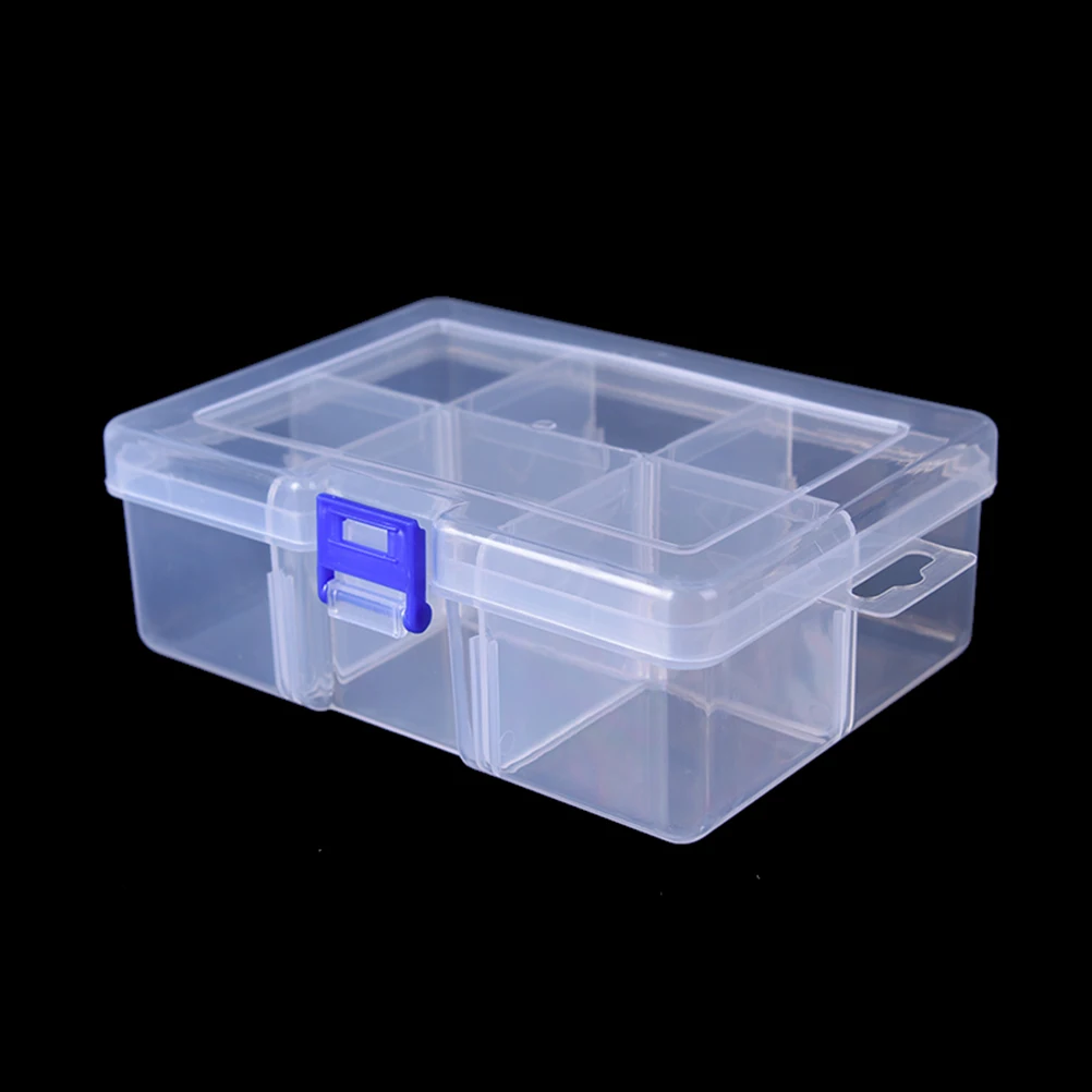 2023 1PCS Clear Lidded Small Plastic Box For Trifles Parts Tools Storage Box Jewelry Display Box Screw Case Beads Container