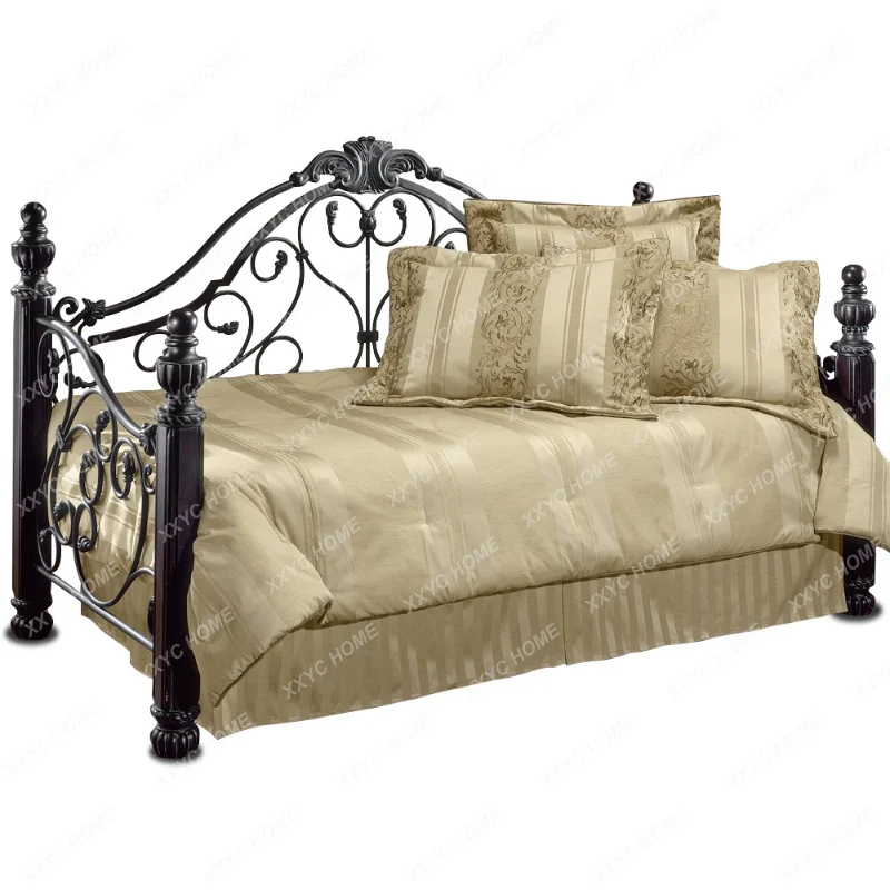 S Iron Princess Sofa Bed Single Sleep Modern Lounge Livng Room Sofas Chaise Bedroom Sleeper Canape Salon Home Furniture