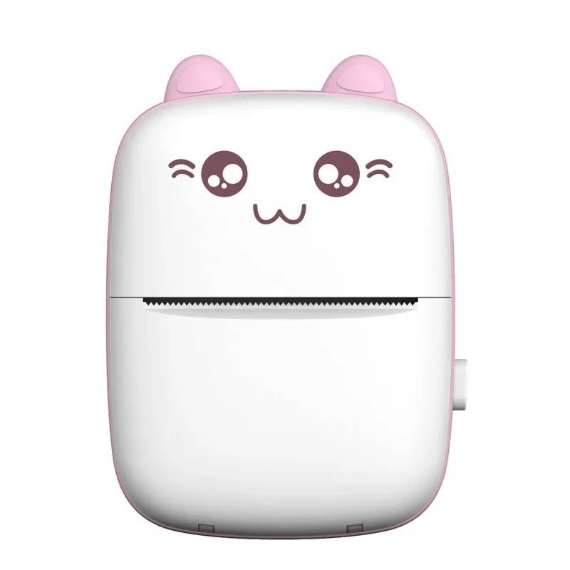 Portable thermal printer mini cat print photo pocket thermal label printer 58mm printing wireless Bluetooth Android iOS printers