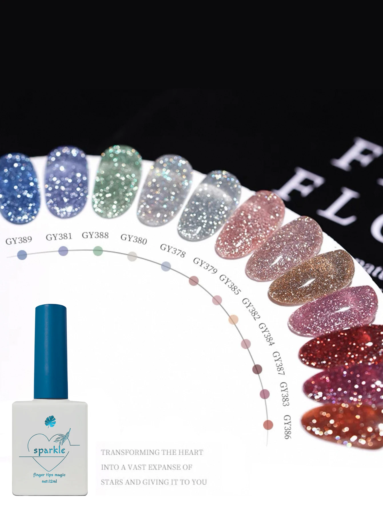 1-12 Uds. Esmalte de uñas de Gel de diamante Starlight 2025 esmalte de uñas con purpurina roja esmalte de uñas plateado más vendido uñas de otoño e invierno