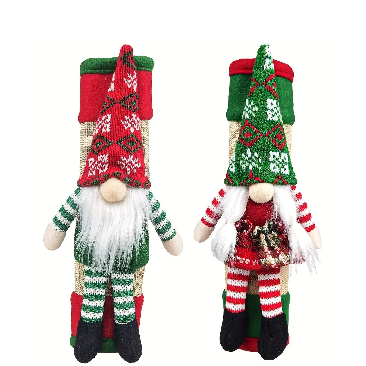 

2pcs Christmas Refrigerator Door Handle Cover Christmas Handle Protector for Kitchen Appliances and Microwave Decoration