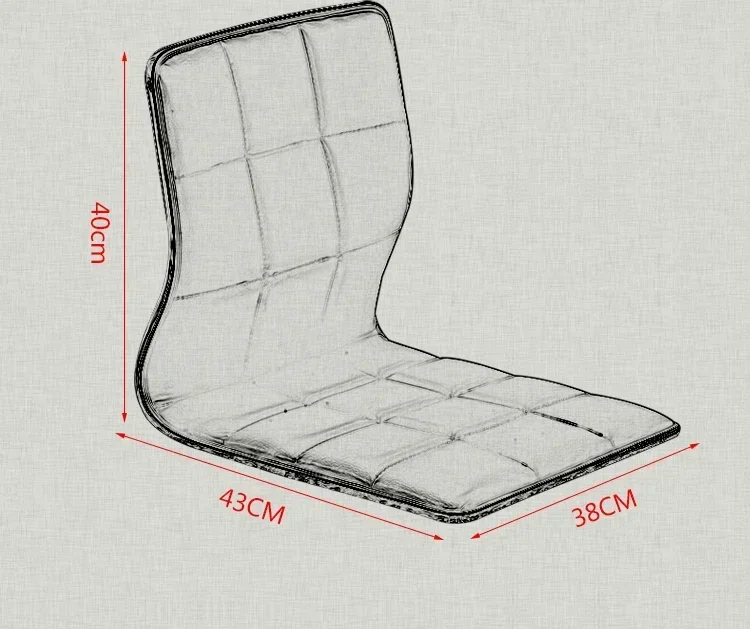 Dormitory Backrest Bed Chair Japanese Tatami and Room Chair Stool Sofa Tatami Chair Floor Waterproof PU