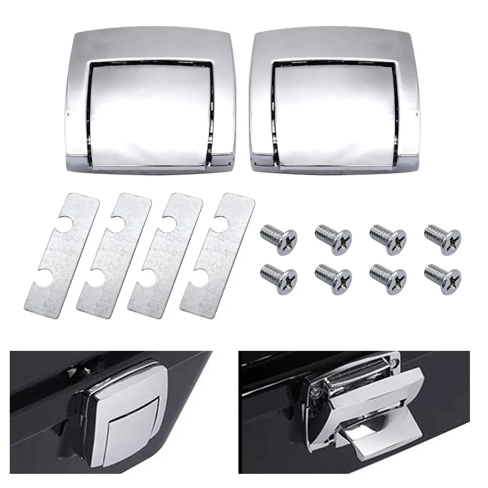 2pcs Motorcycle Trunk Latches Lock Pack Latch Hinges For Harley Tour Pack Pak Touring Classic Road Electra Glide Ultra Razor