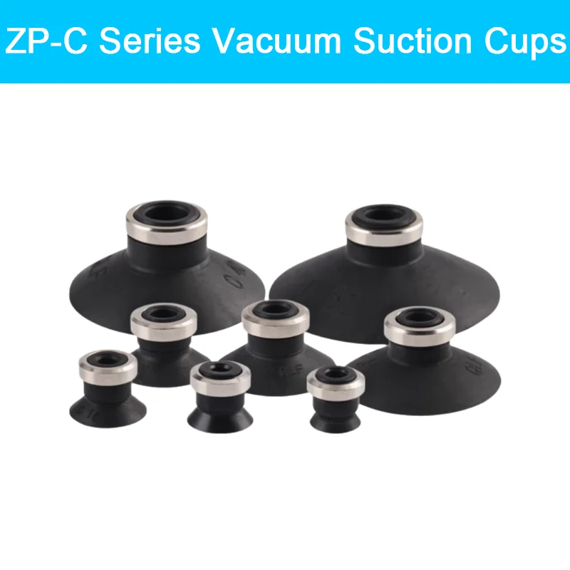 5pcs/pack ZP-C Series Vacuum Suction Cups Ribbed Robotic Suction Nozzle ZP-10/13/16/20/25/30/40/50CS/CN