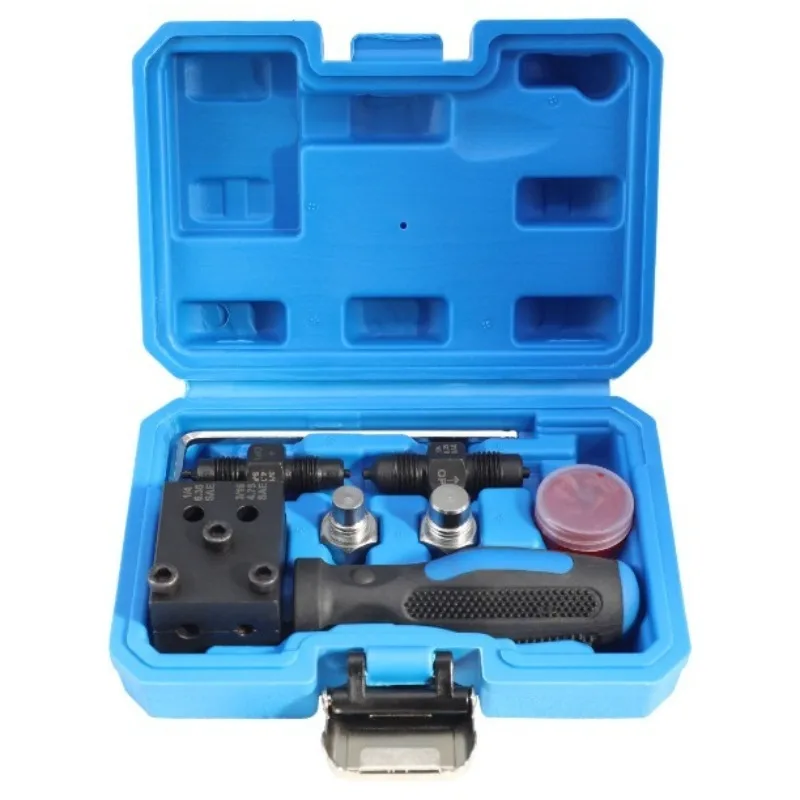 

3/16 "1/4" тормозная магистраль SAE двойной развальцовочный набор инструментов для мотоцикла, автомобиля, грузовика, тормозная магистраль, развальцовочные металлические ручные инструменты