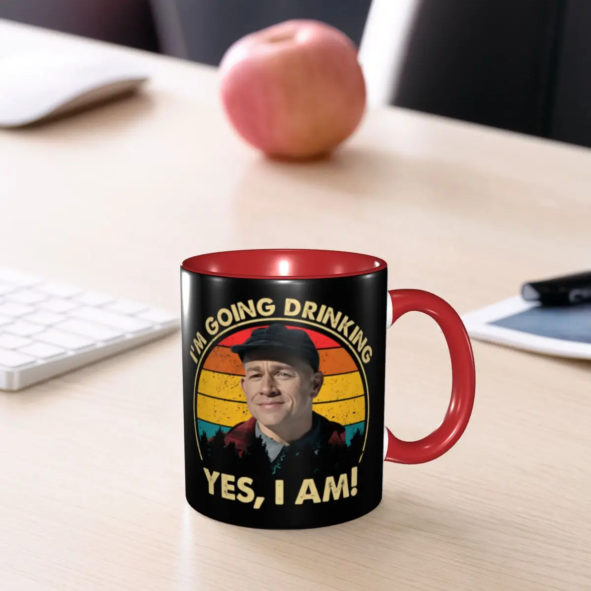 Charlie Hunnam Ed Gein Im Going Drinking Yes I Am Christmas Gift Mug for Friends Cute Tea Cup Present for Home