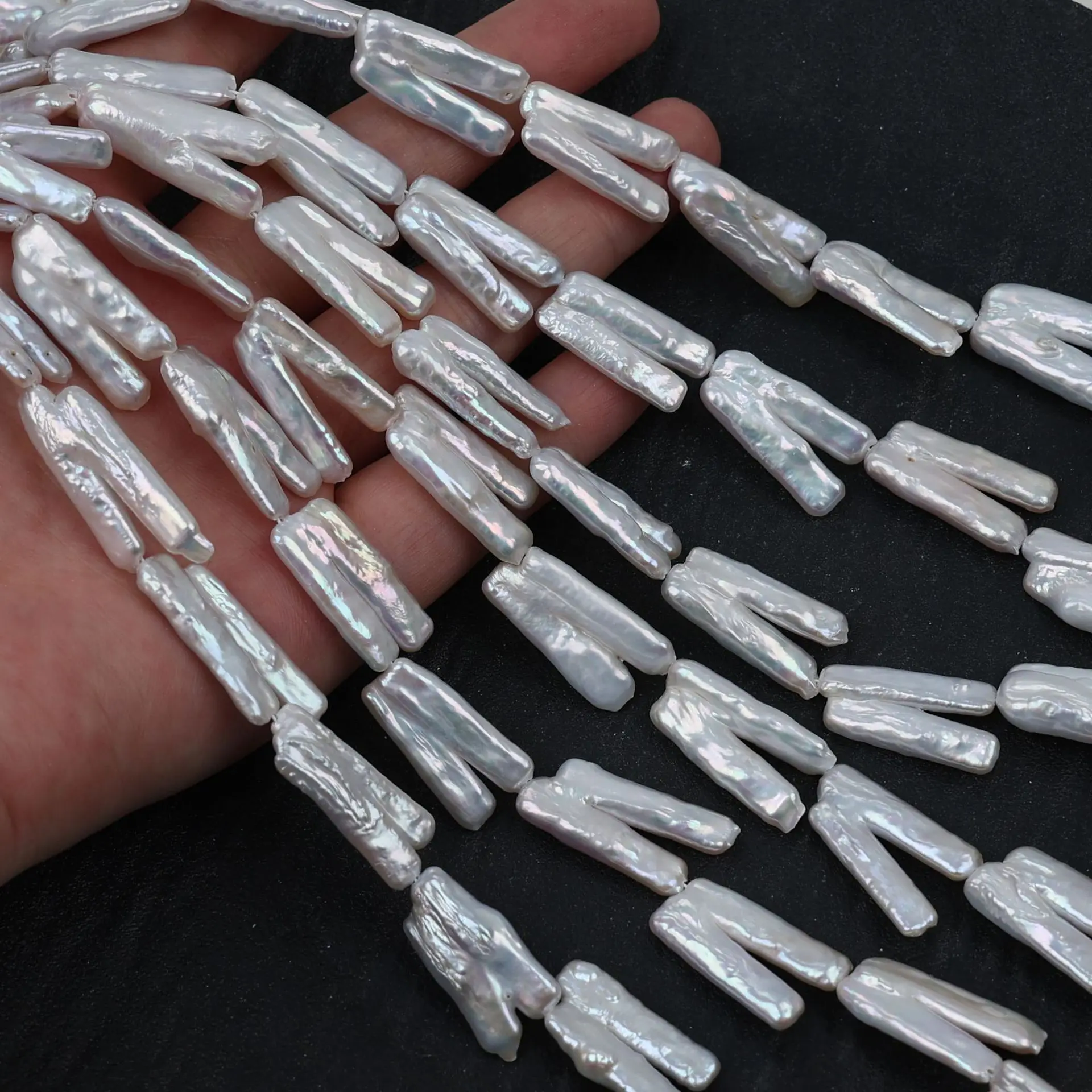 Odd Shaped Baroque Freshwater Pearls Semi-finished Pearl Strand Loose Beads Wholesale For DIY Handmade Women Necklace Bracelet