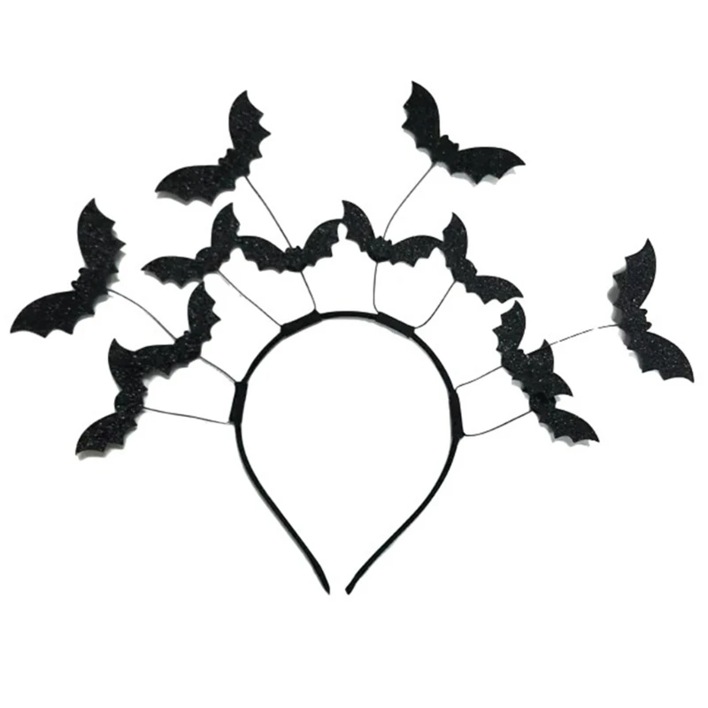 

Carnivals Grooming Headpiece Horror Theme Headdress Unisex Bat Headwear for Men and Women Halloween Carnivals Accessory