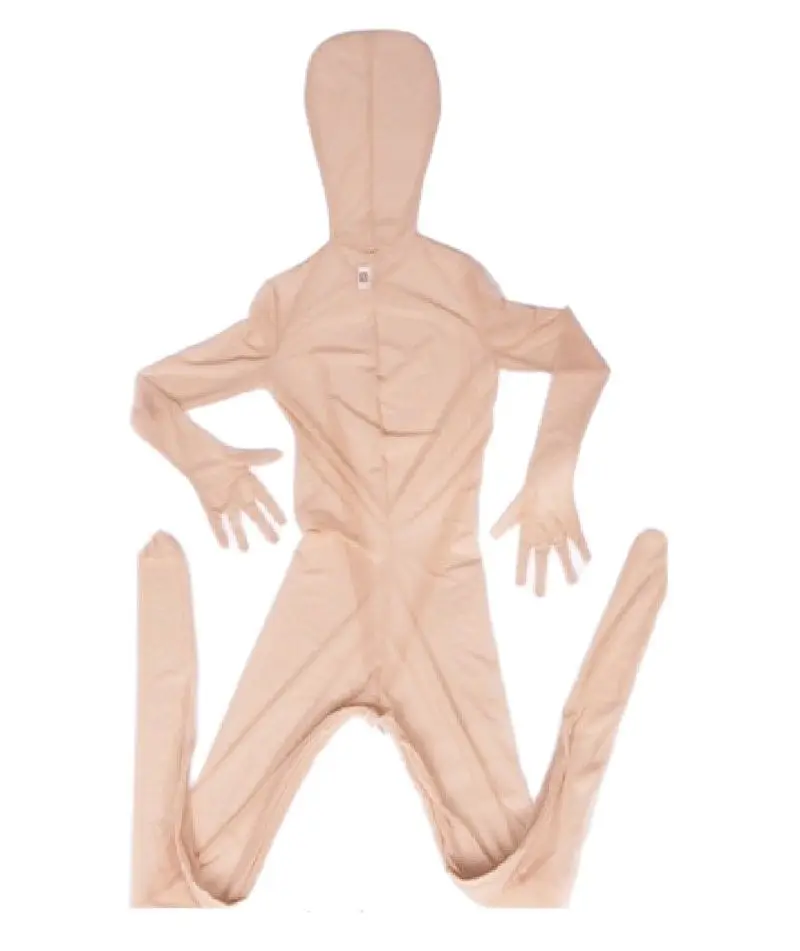 Durchsichtiger Mesh-Einteiler-Body, ultradünner Overall, Ganzkörper-Trikot, Zentai-Oberschenkel, offener Reißverschluss, sexy Nachtwäsche, Strumpfhosen