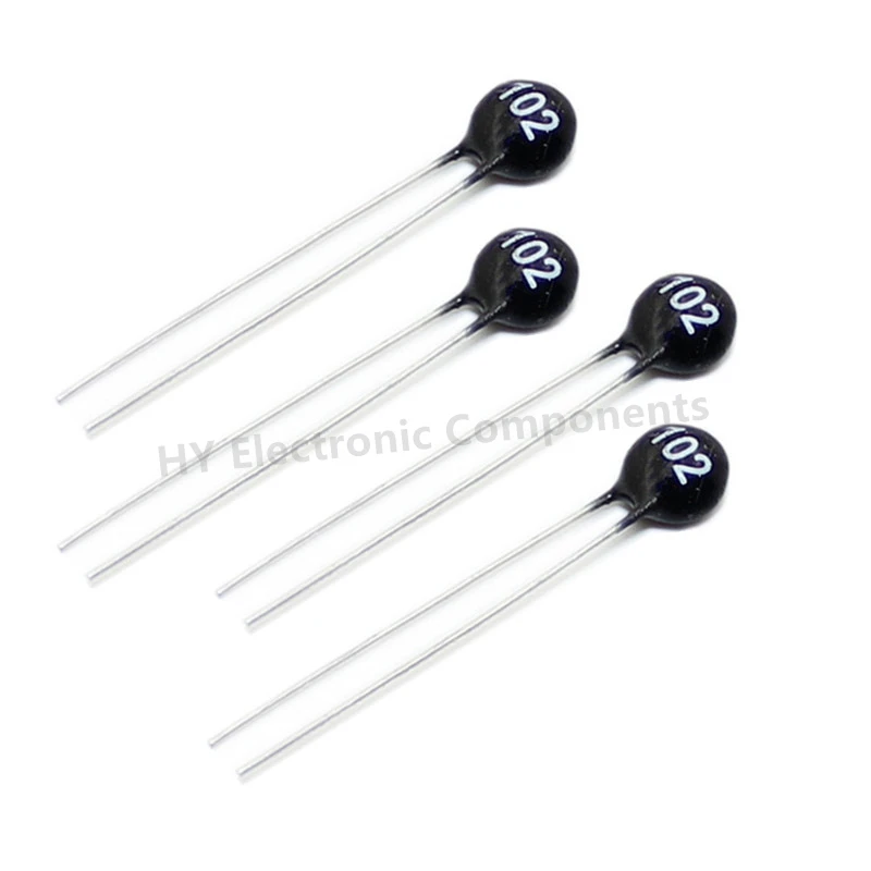 20PCS NTC thermistor MF11 20% 1k 10K 50K negative temperature 102 103 503 5mm black round head Thermal Resistor