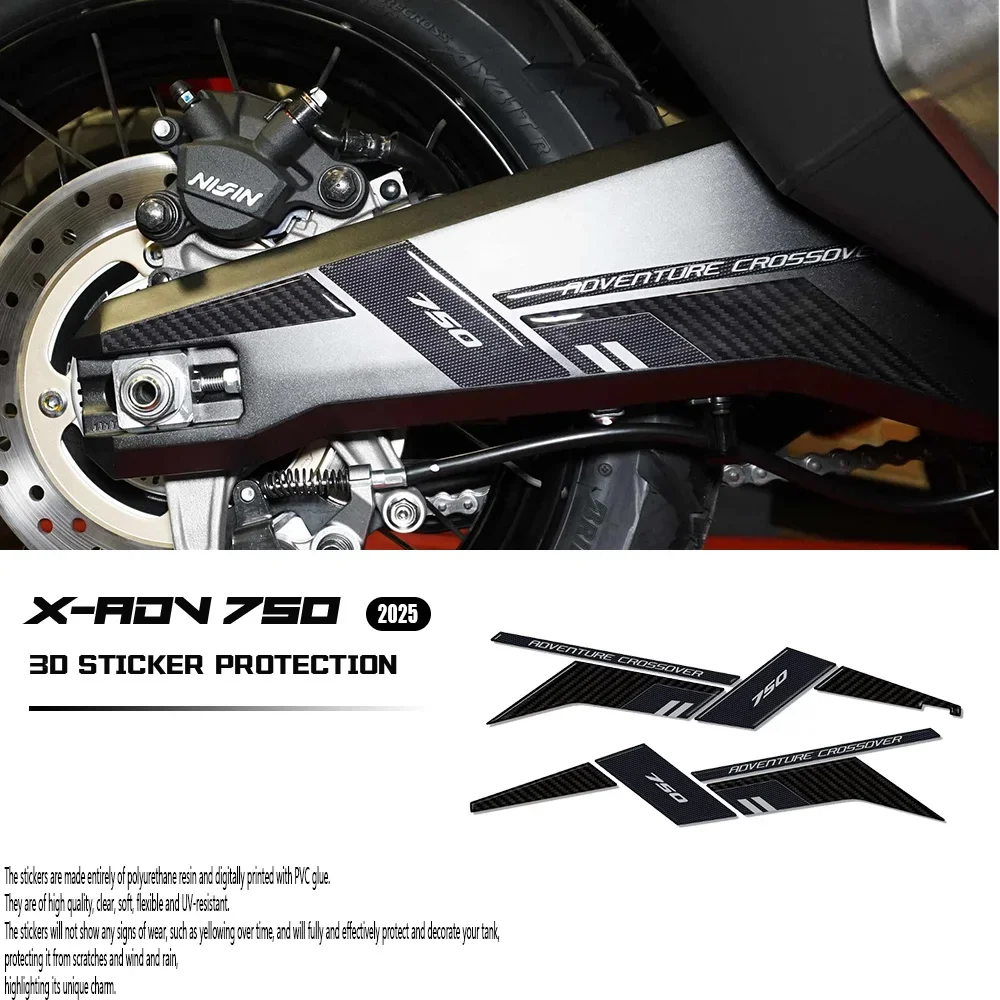 

For X-ADV 750 Stickers Motorcycle 3D Stickers protected by swingarm Decoration Xadv750 X ADV 750 X ADV750 2021-2025