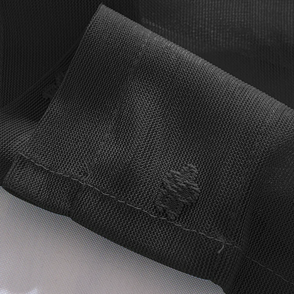 

Lace Curtains For Window Half Short Decorative Light Translucent Sun Proof 130X41Cm Black Kitchen Balcony Bedroom Toilet