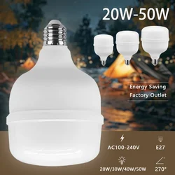 1-5pcs 50W 5000lm Super Bright LED Bulb AC 110V 220V E27 LED Lamp Lampada LED Light Bombilla Eye protection for Home Livingroom