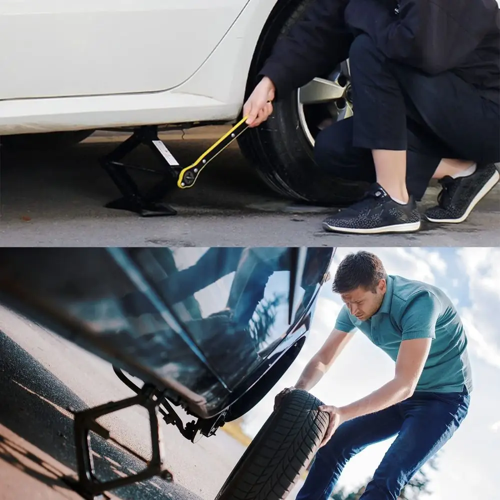 

Long Handle Labor-saving Jack 360° Rotation Dual-Direction Ratchet Wrench Forward And Reverse Rocker Arm Lug Wrench Garage Use