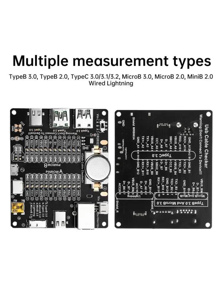 Nouveau Micro type-c type-b commutateur de court-circuit carte de Test câble de données détection d'anomaly testeur de câble USB pour carte de Test iOS Android