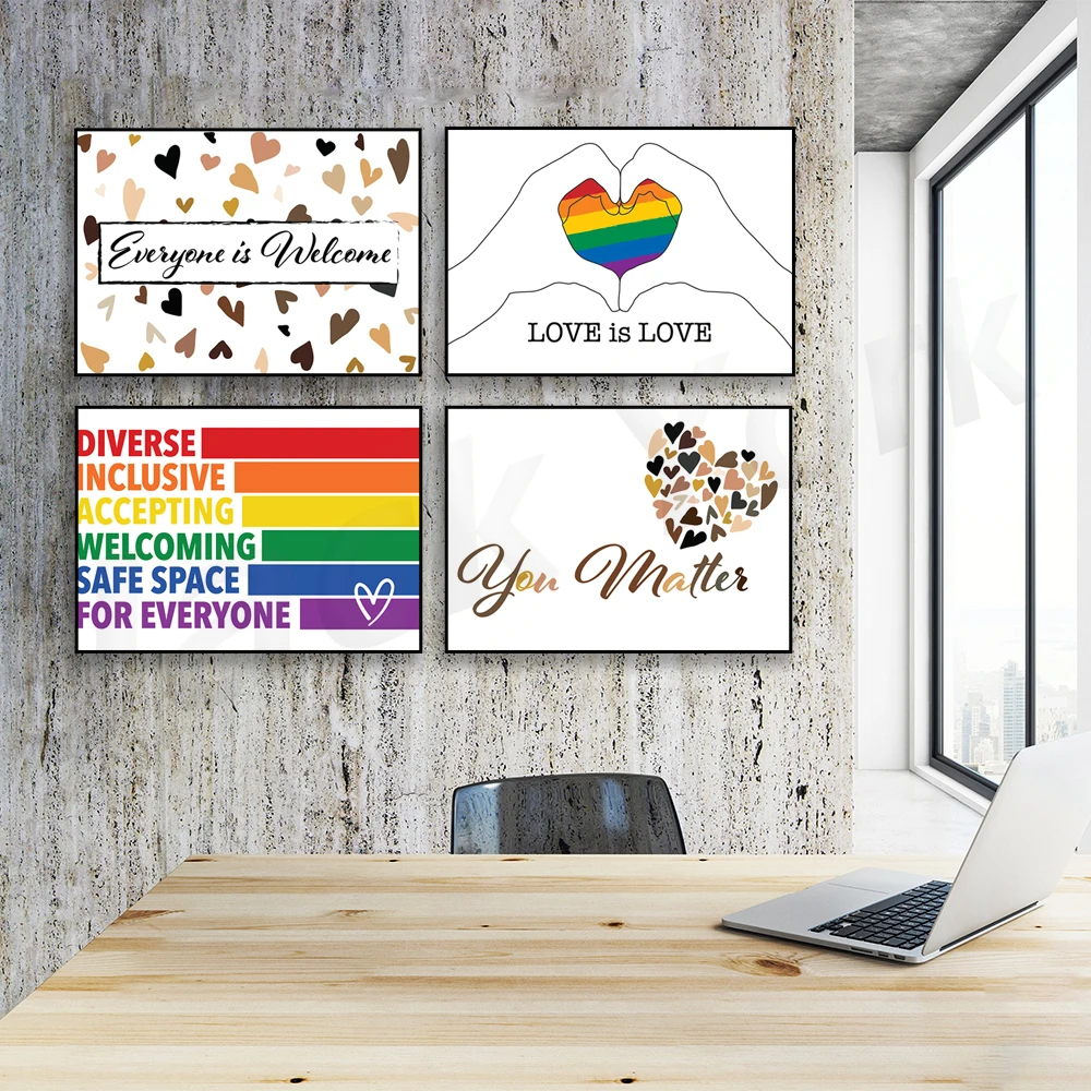 Classroom Equality Diversity Printable WallArt  | Kindness Posters | Rainbow Posters | Black Lives Matter |