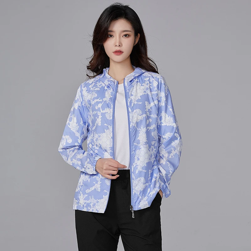 سترة صيفية رجالية بأكمام طويلة من الحرير الثلجي بنمط التمويه للحماية من الشمس، مناسبة للأنشطة الخارجية وركوب الدراجات، تصميم ...