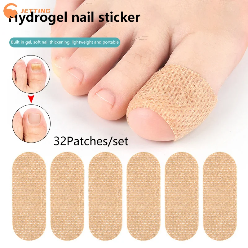 Patchs pour ongles des pieds, 32 pièces, tissu Non tissé Non irritant et respirant, bandes polyvalentes pour soins des pieds
