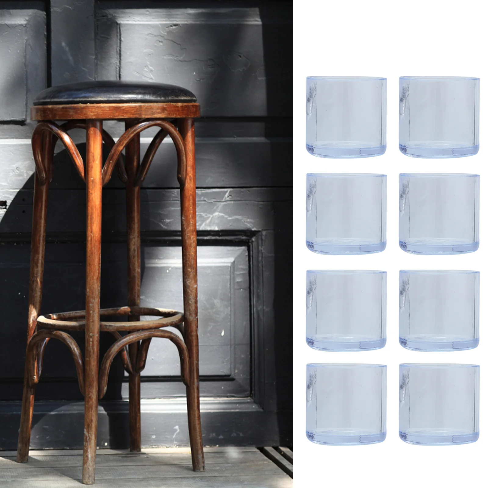 

32pcs Anti-Slip Table Chair Feet Covers Pvc Floor Protectors Furniture Leg Covers Wear-Resistant Easy Install No Tools Friction