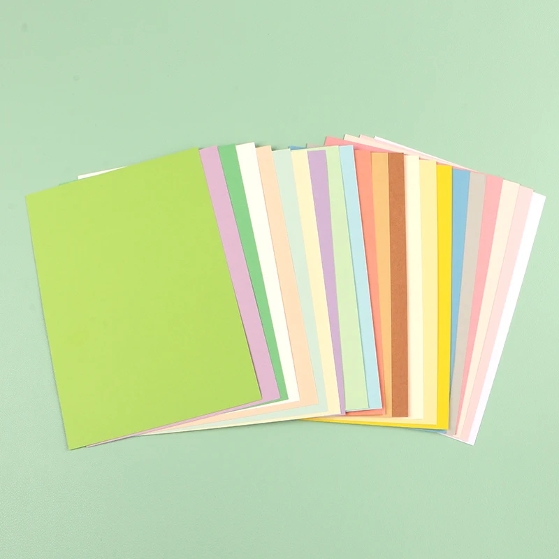 DUOFEN 250g color paper card delicate writable A5 hard paper thick paper for DIY papercraft projects Scrapbook Paper Album