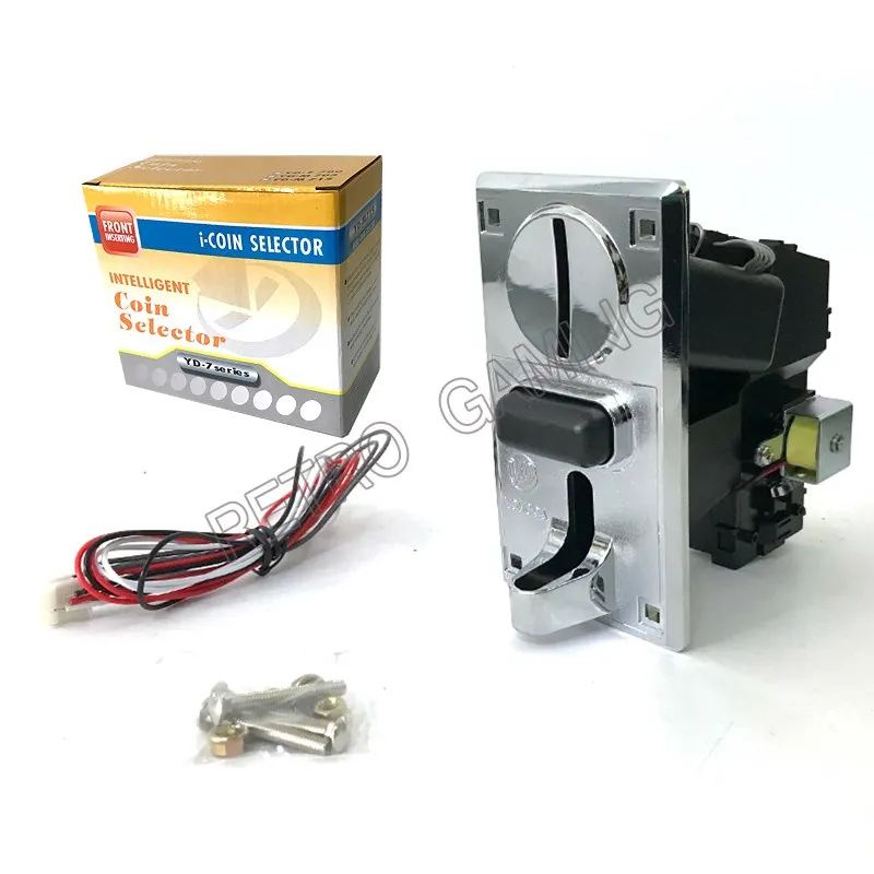 YD F700 Multi Coin Acceptor Electronic Roll Down Coin Acceptor Selector Mechanism Vending Machine Arcade Game Ticket