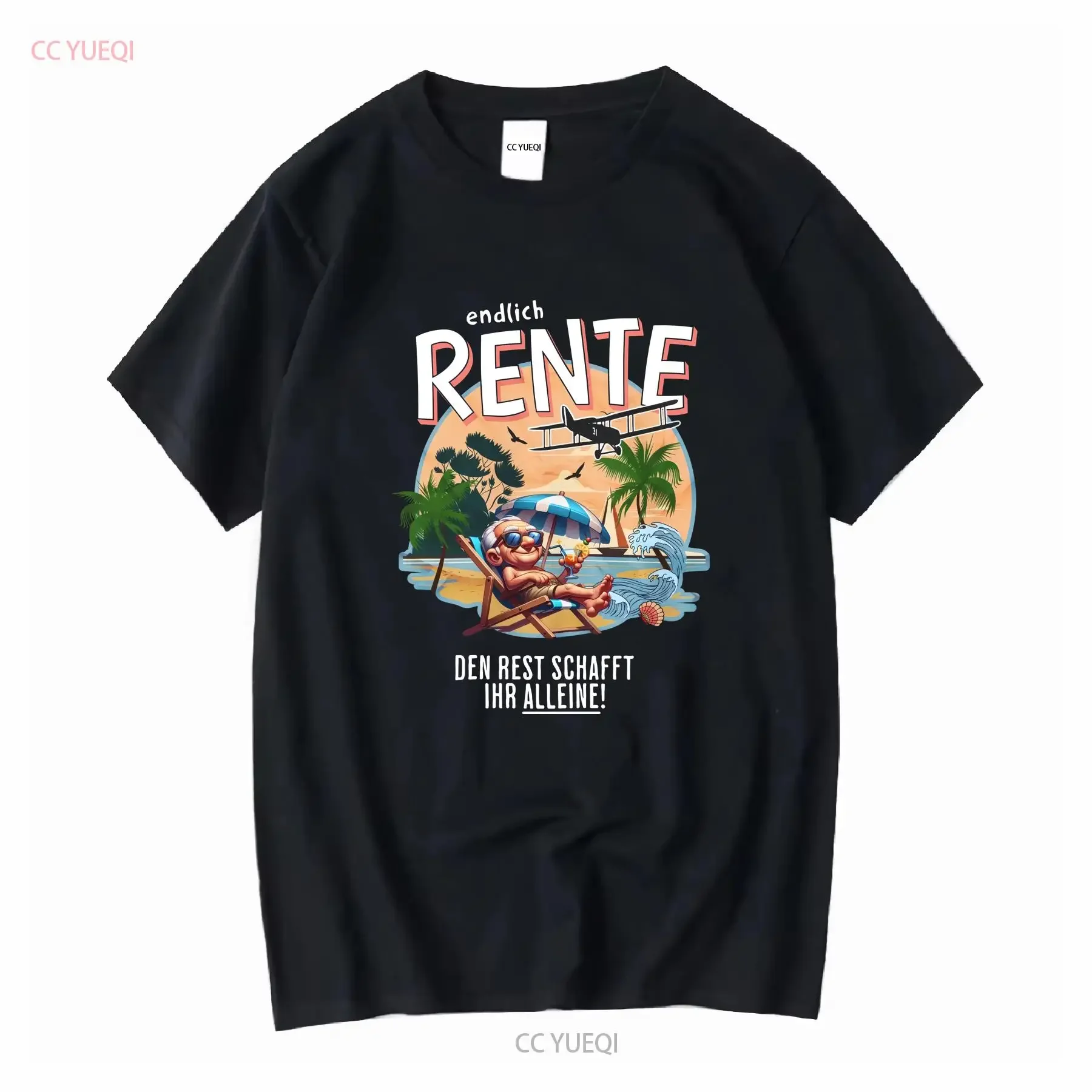 Geschenk wen Rentner camiseta Rente 2024 Spruch Strand Lustig Pension Ruhestand mangas largas o cortas vintage lavado