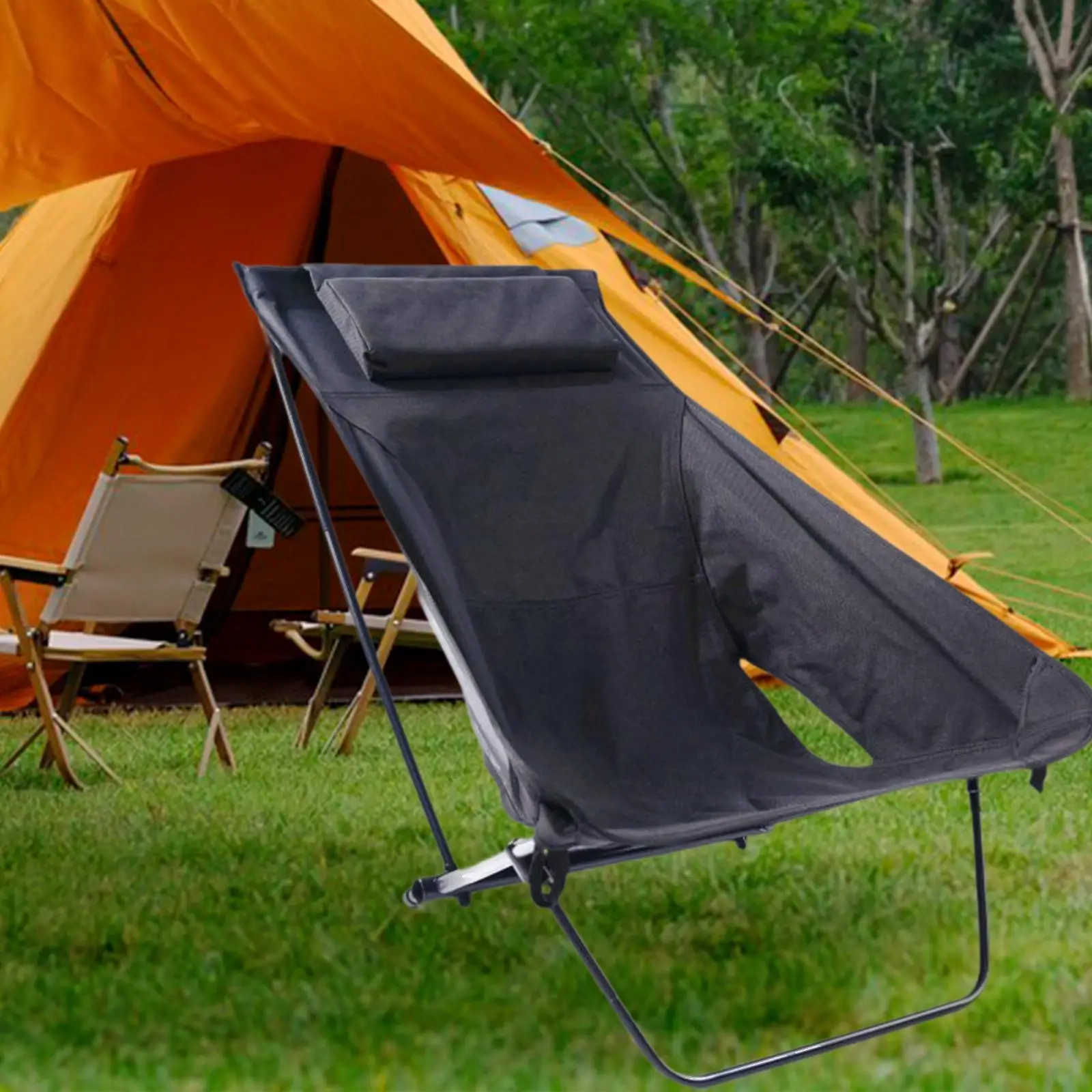 

Camping Folding Chair Adult Portable Fishing Chair for Patio Fishing Picnic