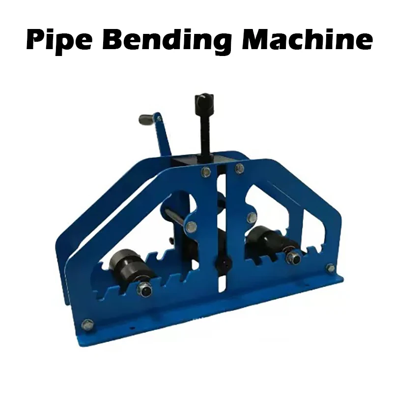 Manual Pipe And Tube Bending Machine Multiple Steel Pipe Bender Flat Steel Radius Bending Press Brake TR-60 For Home Workshop