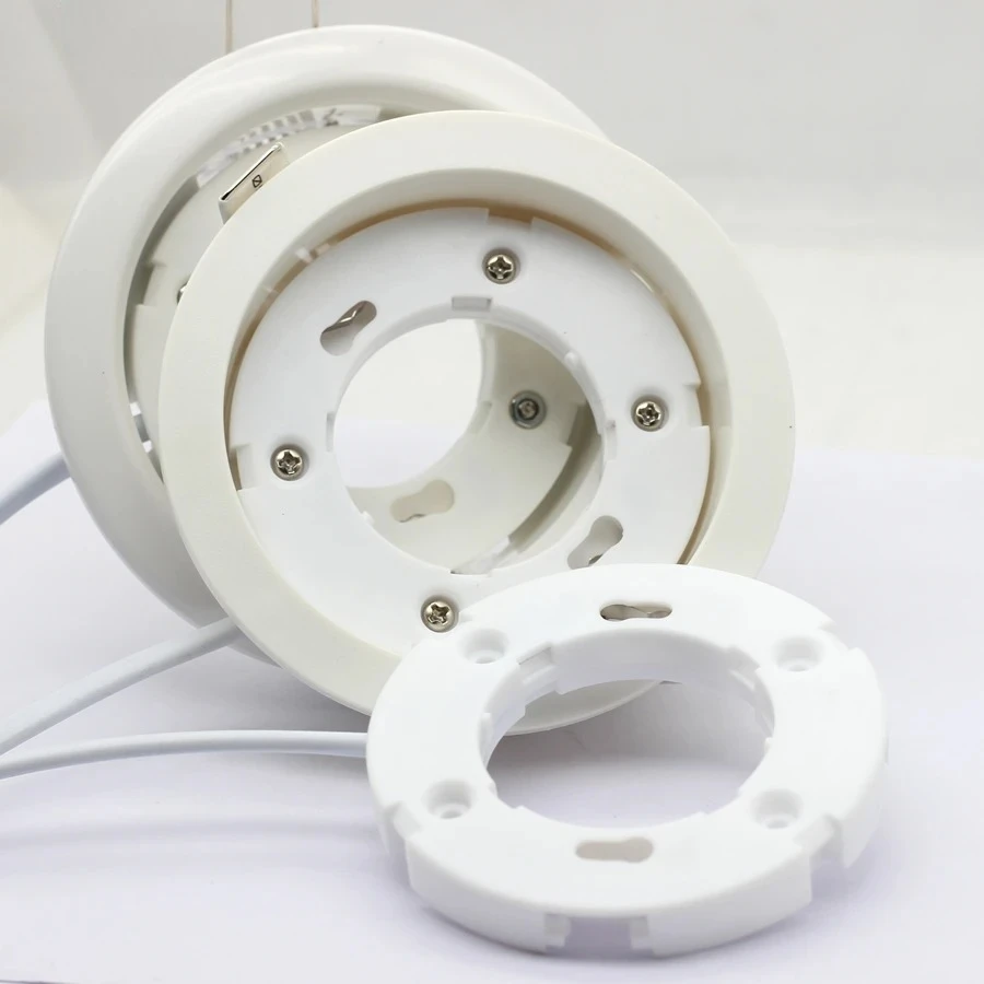 

GX53 Lamp Bases Circular Pc Gx53 Holder ac 110V 240V Fireproof Cupboard Led Gx53 Holder with 10CM Wire CE ROHS