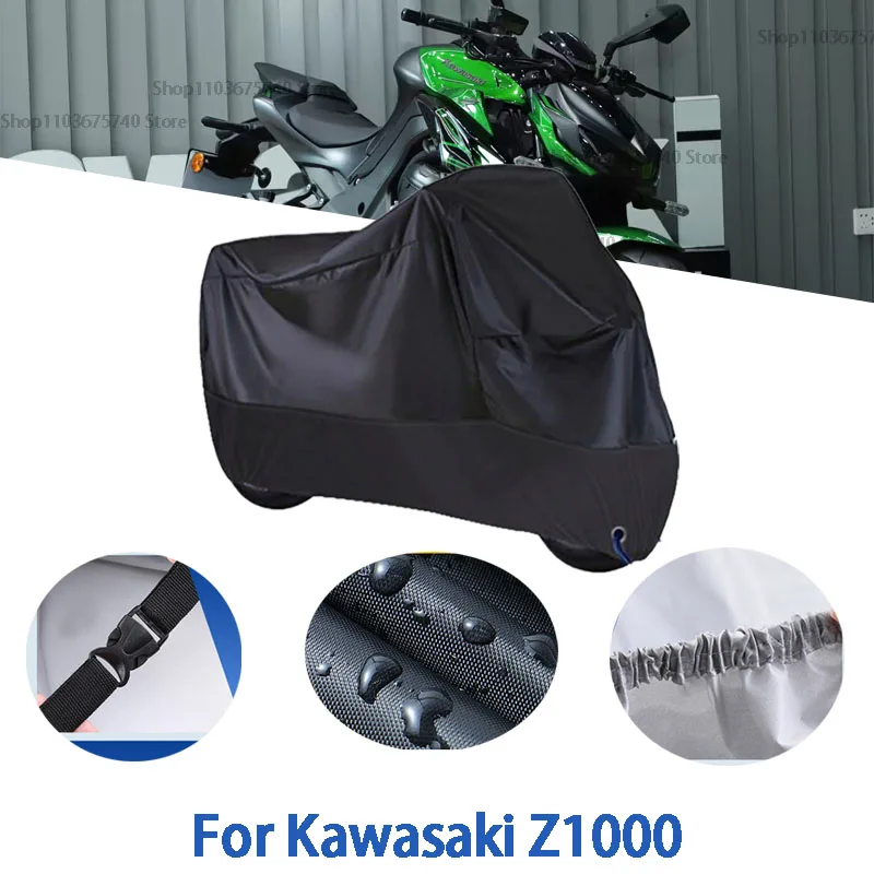 

Motorcycle Full Covers For Kawasaki Z1000 Car Outdoors Sun Protection Dust No Ear Thickened Oxford Clothcover Accessories
