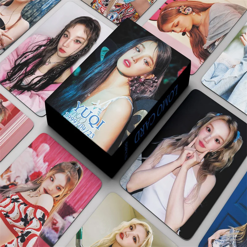 Imagem -02 - Gidle Novo Álbum Nxde Lomo Cartão World Tour Photocards eu Nunca Morrer eu Queimar Cartões Postais g I-dle Cartões de Fotos Fãs Presente Kpop 55 Peças