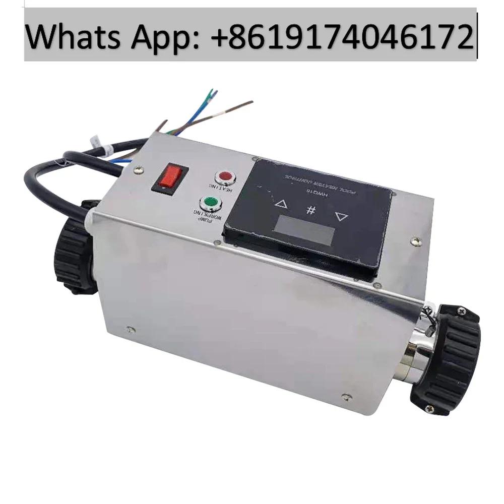 3KW 220V Pool Heater Electric Swimming Pool and SPA Bath Heating Tub Water Heater Thermostat 220V Swimming Pool Accessories