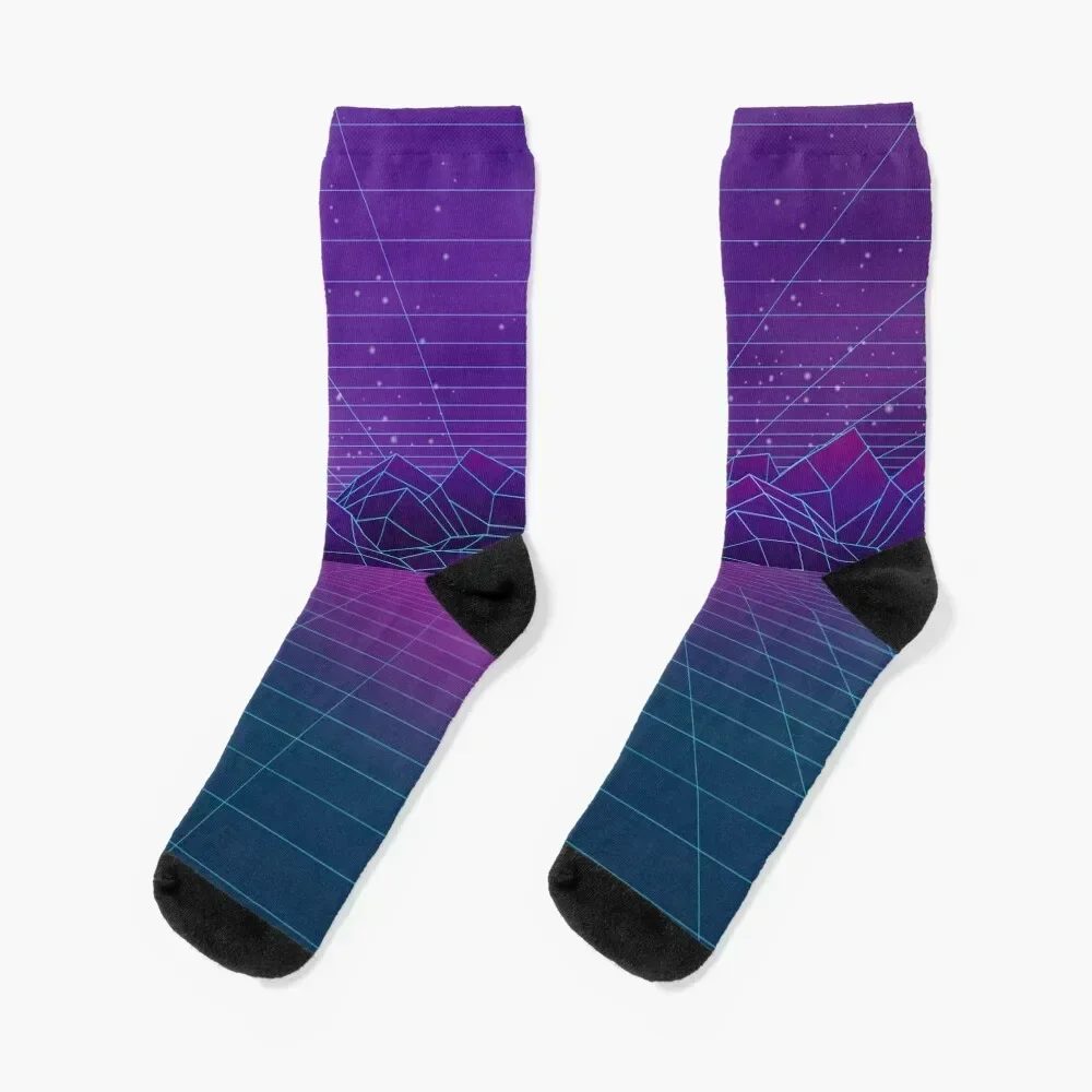 

Inside the Synthwave Space Socks anti-slip Men's Socks Men's Women's