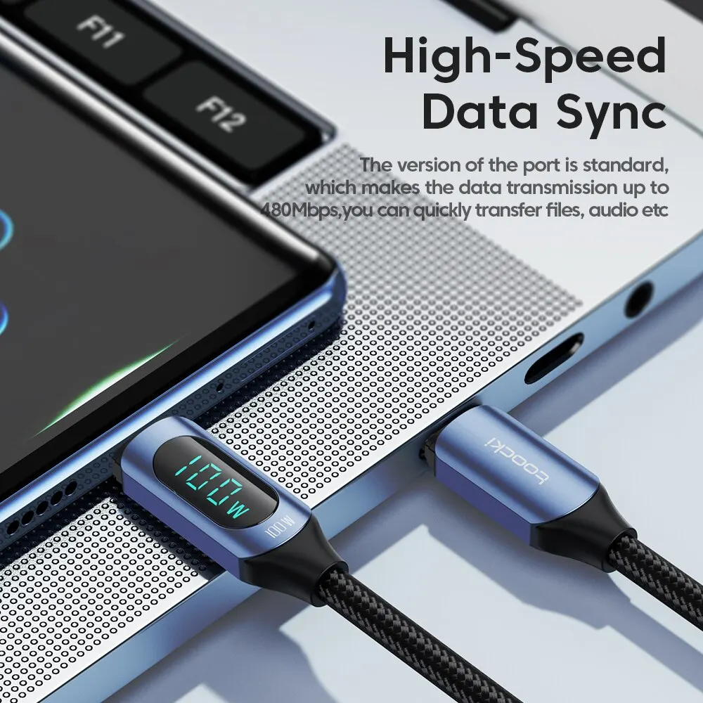 Cable USB-C Toocki 100W Carga Rápida - imagen 3