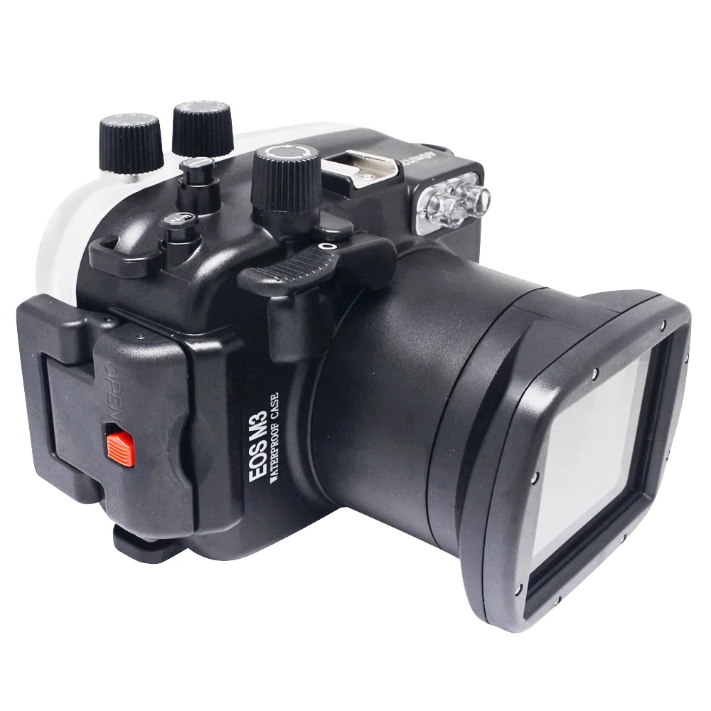 Mcoplus WP-M3 40M/30ft Camera Diving Underwater Waterproof Housing Case For Canon EOS M3 Camera 18-55mm Lens