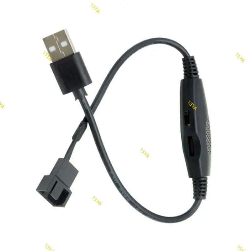 15Ya 4 pin sang USB chuyển đổi bộ điều hợp nguồn Bộ chia cáp USB đến 4pin Pwm 5V