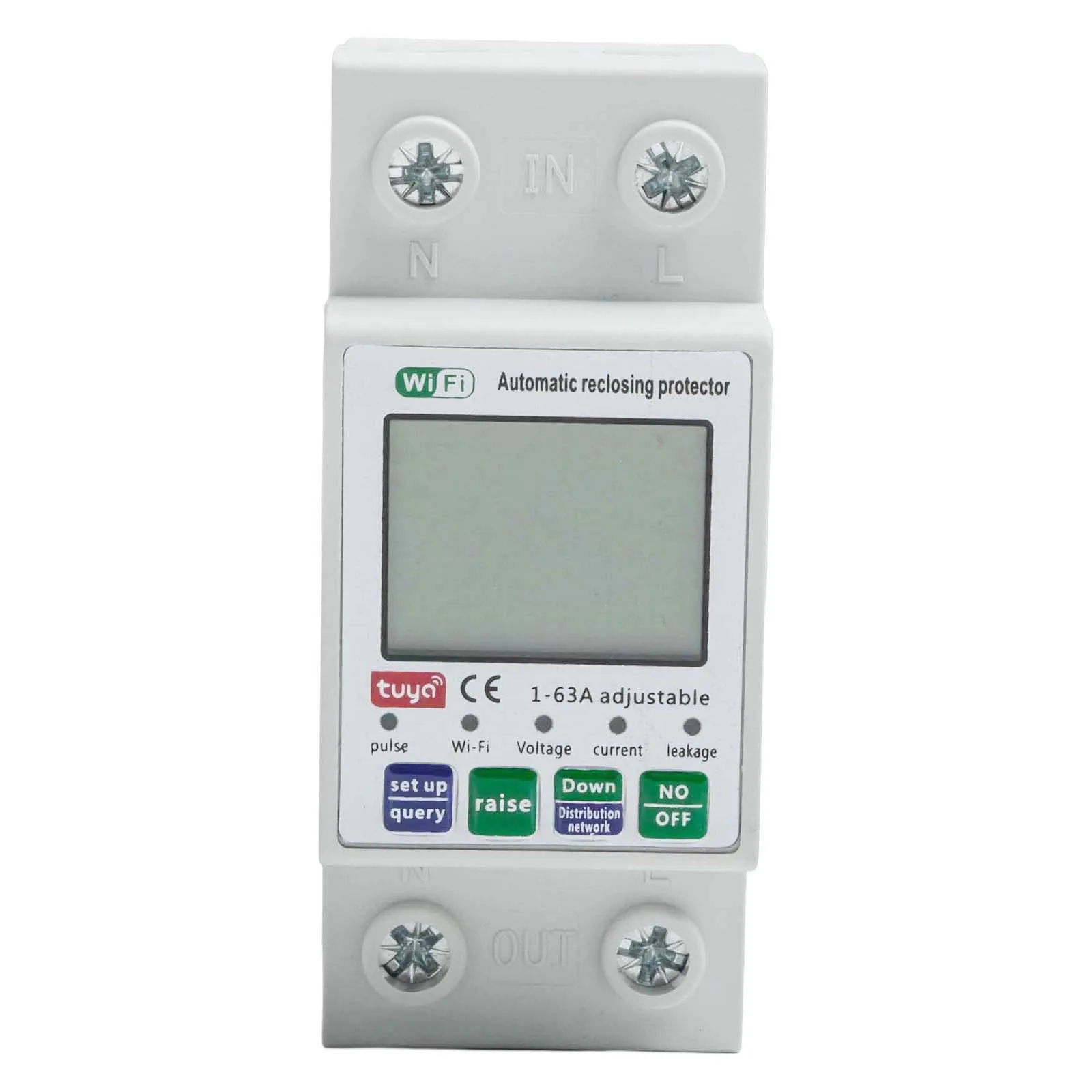 

AC80-300V Breaker Rated Current 1-63A Current Breaker Automated Recovery Digital LCD Display Multiple Protection