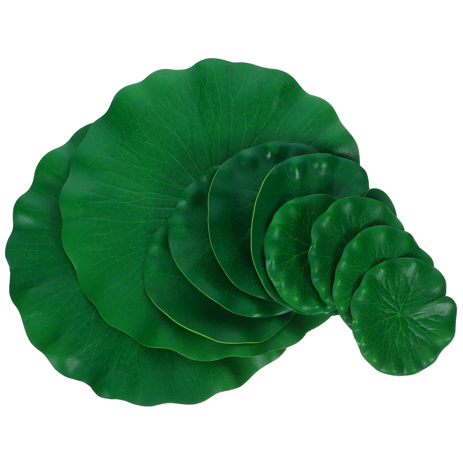 

10 Pcs Artificial Plant Decoration Lotus Leaves Water Lilies Pad Decorative Eva Aquarium Decorate Leaf